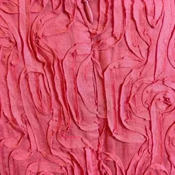 Talbots Sheath Flower Embroidered Peach Dress Size 16P - Picture 9 of 15